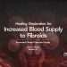 Highly vascularized uterine fibroid nodules within uterine muscle layer representing increased blood supply to fibroids (increased fibroid vascular supply)