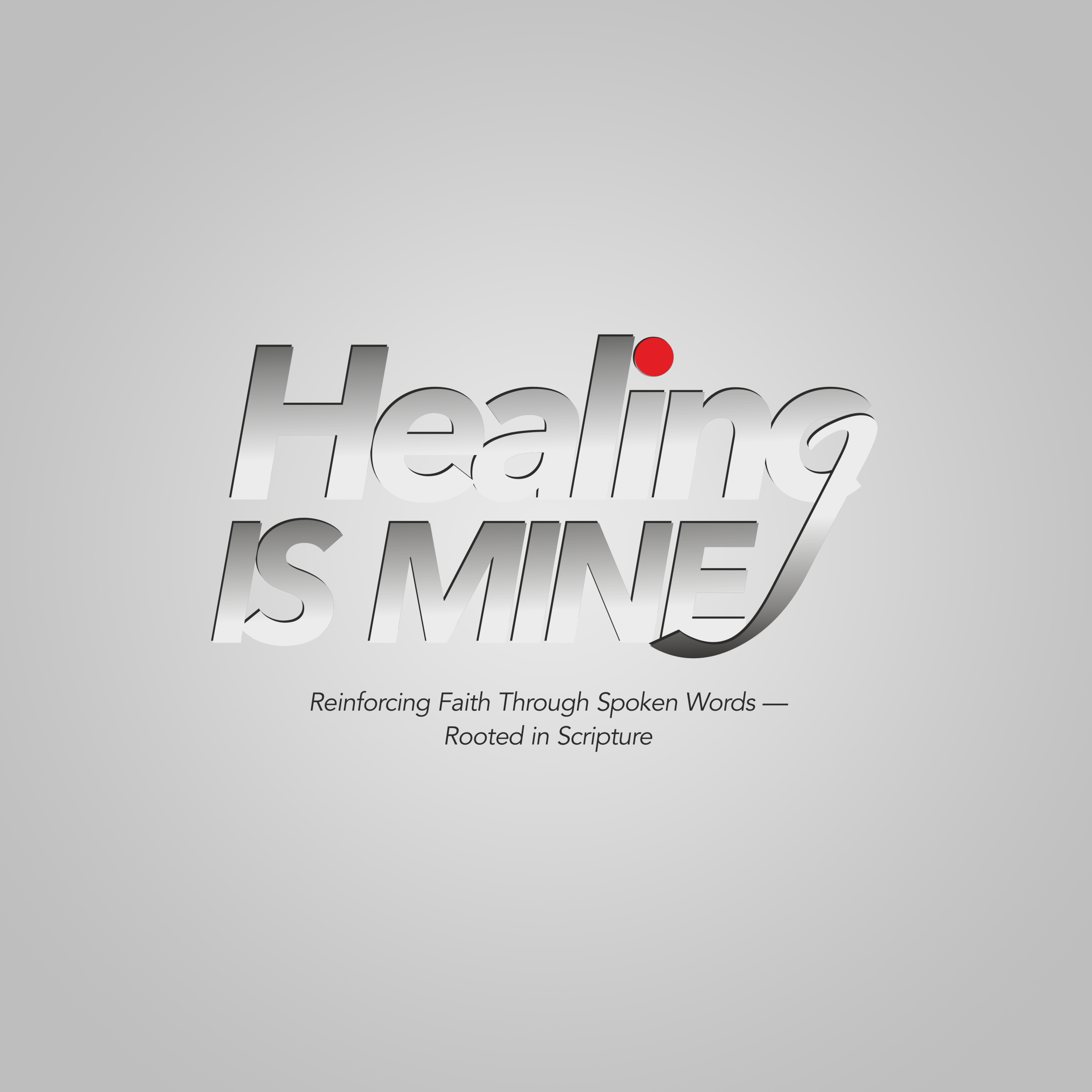 Healing Is Mine logo representing faith-based healing declarations rooted in Scripture.